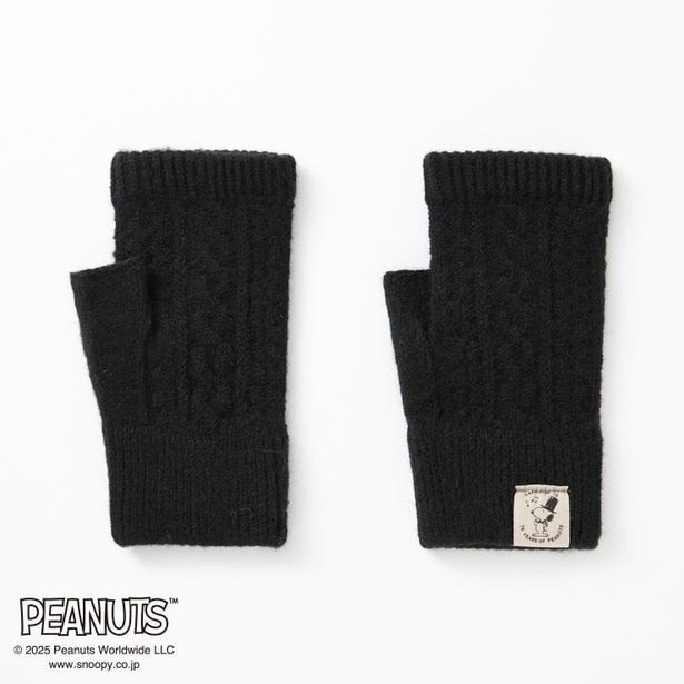 「レディース 手袋 フィンガーレス(ブラック)」(1089円)