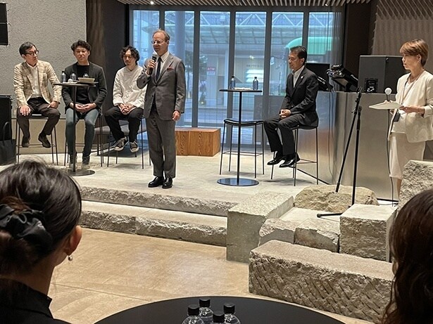 「今までにないガレットに期待してほしい」と語るゴディバ ジャパン社長のジェローム・シュシャンさん