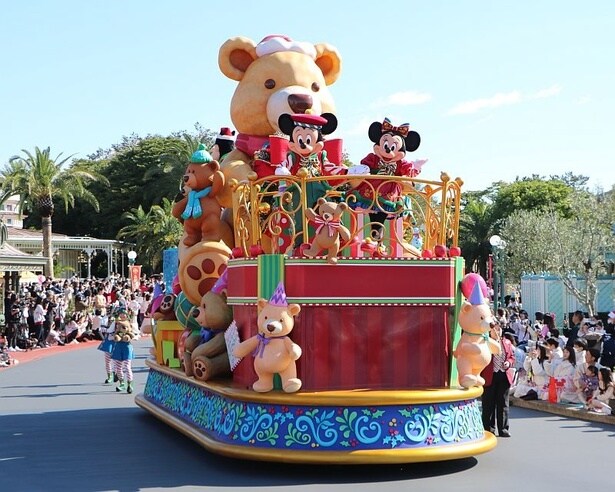 クリスマス・テディベアのフロート