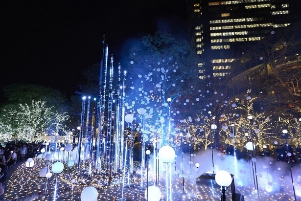 【画像】しゃぼん玉演出・雪が降る演出が期間限定で楽しめる!