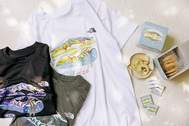 真田緑さんイラストのTシャツ、箱菓子