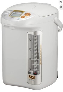 たっぷり沸かして、ゆっくり注ぐ。5リットルの安心と快適を【象印マホービン】の電気ポットがAmazonに登場中‼