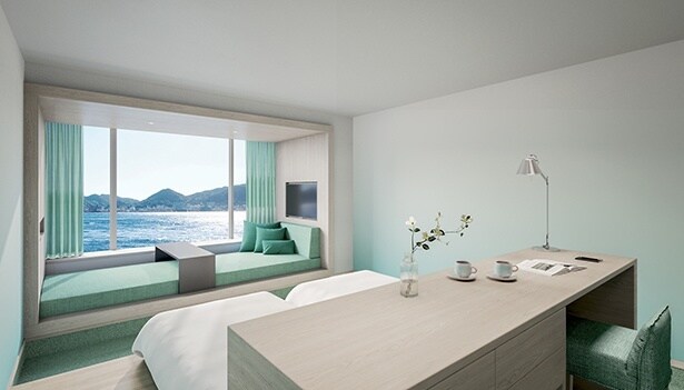 【写真】入口の照明一括スイッチと空調・換気システムを連動させる仕組みを導入した客室