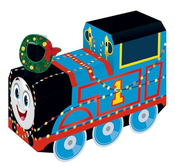 トーマスのクリスマス仕様ペーパークラフト(完成品)