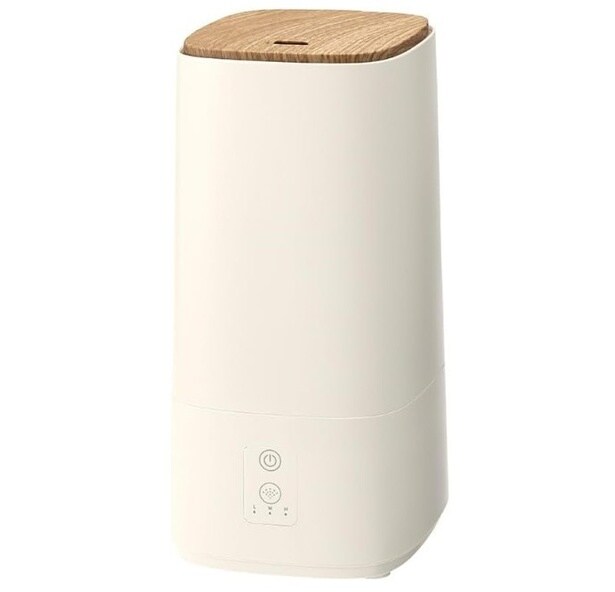 インテリアに溶け込む“木目デザイン”。湿度も見た目も心地よく♪【スリーアップ】上から注ぐだけ。給水のストレスゼロの超音波式加湿器がAmazonで好評販売中！