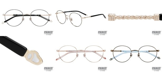 「Evening Model」(各1万2200円/セットレンズ代込)