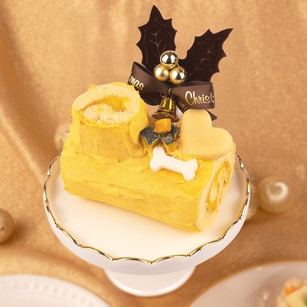 雪降るブッシュドノエル(かぼちゃ)