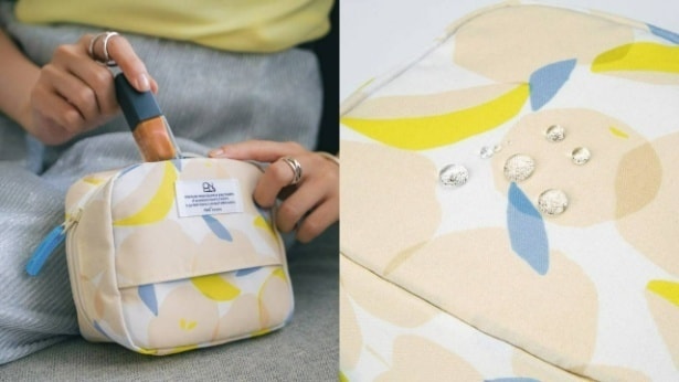 はっ水スクエアポーチ(1760円)