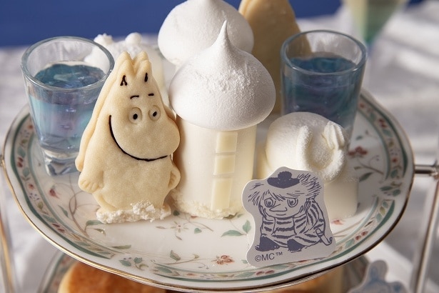 ムーミン谷の冬景色をイメージしたスイーツ