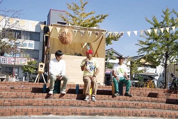 NPO法人 産の森学舎 代表の大松康さんをゲストにトークショーを開催(写真は2024年の様子)