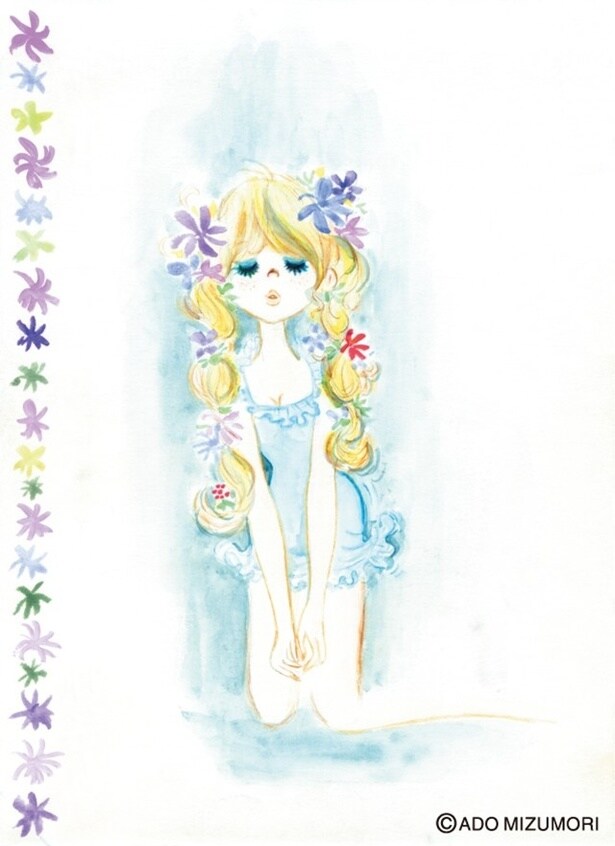 パッケージデザインは、お花に囲まれた女の子が印象的