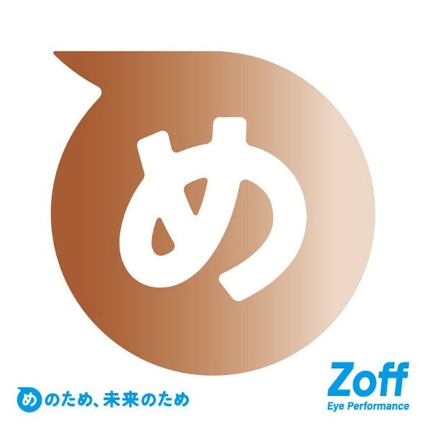 購入特典のZoffオリジナルステッカー(ブラウン)