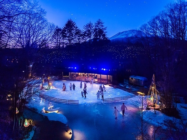 【写真】上空からみた「ケラ池スケートリンク」