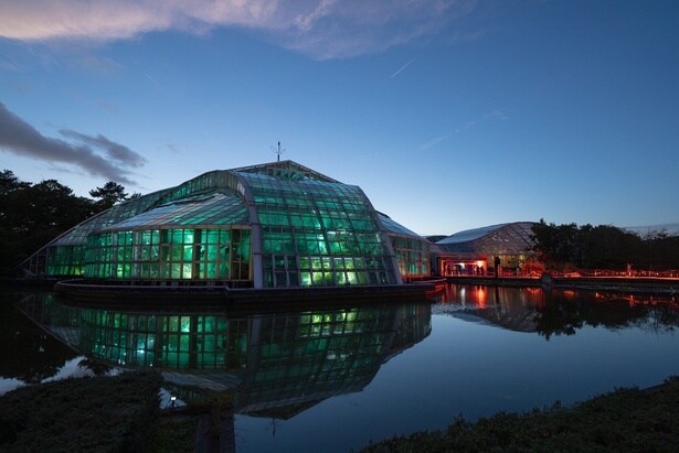 LIGHT CYCLES KYOTO(ライトサイクル京都)の舞台となる観覧温室