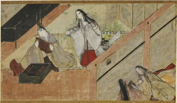 国宝 源氏物語絵巻 夕霧　絵 平安時代 12世紀 五島美術館蔵