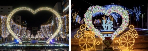 青葉シンボルロードイルミネーション「おまちハートファンタジー」