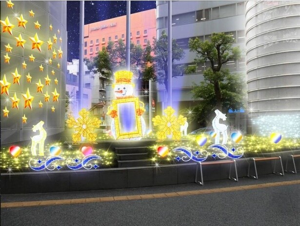 スノーマン・トナカイのオブジェや 3Dハート＆プロジェクション演出を楽しめる「ナディアパークイルミネーション2025」 ※画像はイメージ