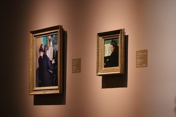 ピアノを弾く女性を描いた作品の共通点と違いも注目ポイント