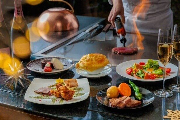 江戸前鮨×神戸ビーフ鉄板焼「彩 irodori」のクリスマス限定コース