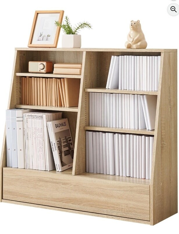 文庫もA4も、雑貨も小物もお任せ。1台でまるごとすべて収納できる本棚【萩原】の本棚がAmazonに登場中‼