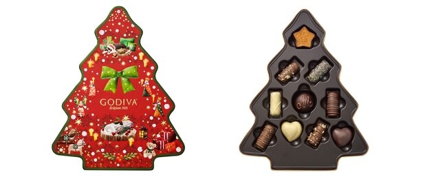 「ゴディバ ブッシュ ド ノエル ツリー セレクション 10粒入」(5238円)