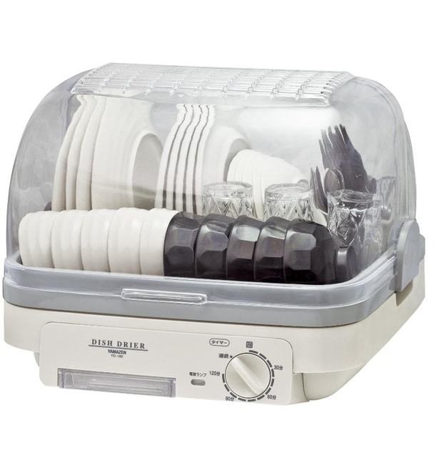 一度に5人分、いつでも清潔に洗い上げる。乾燥力と抗菌力をこの一台に【山善】の食器乾燥器 がAmazonに登場中‼