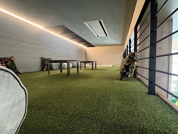 ロフトの上は天井低めで秘密基地感がある