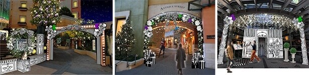 【画像】光とグラフィカルアートのイルミネーション(イメージ)