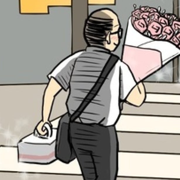 【共感の嵐】嫌な上司のハゲ課長にも愛があった!?妻の誕生日をサプライズで祝う姿にキュン!心が浄化される部下【作者に訊く】