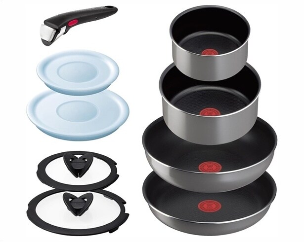 収納にもお手入れにも超便利‼取っ手のとれる【ティファール】のフライパンセットがAmazonで好評販売中‼コーティングの耐久性も向上！