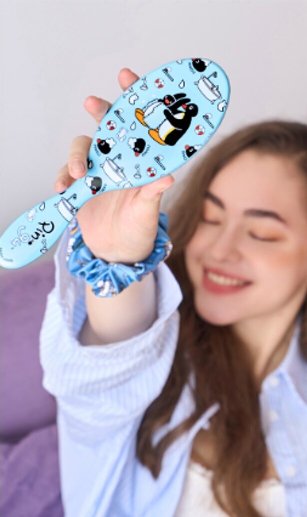 ピングーデザインで楽しくヘアケア