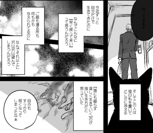 いつしか飼い主が出かけていくのを寂しく思うようにまでなった