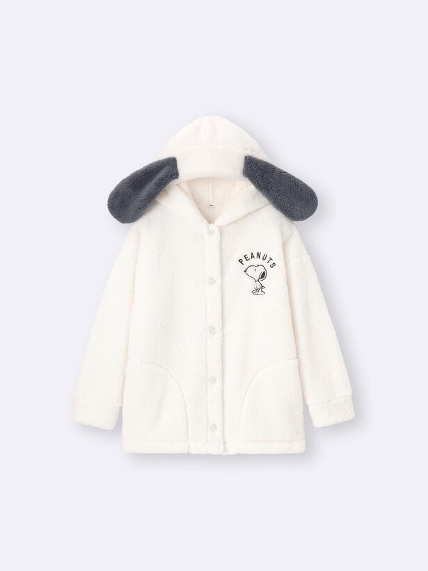 GUのPEANUTS冬コラボに「スヌーピーになれる」耳付きパーカー！ラウンジウェア4アイテム3990円で登場