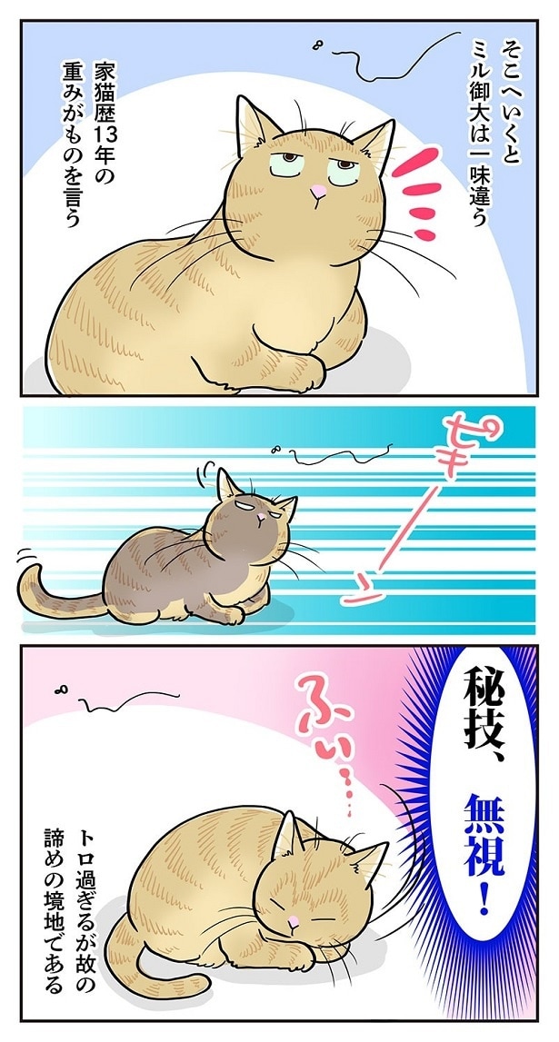 さて、ミルはというと…秘技「無視」をさく裂!!