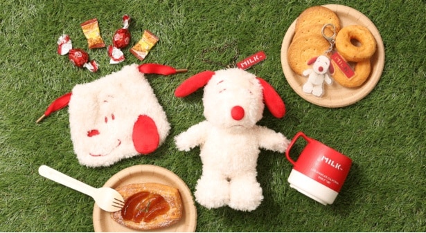 MILKFED.から、子犬のようなふわふわスヌーピーの小物3種類がラインナップ