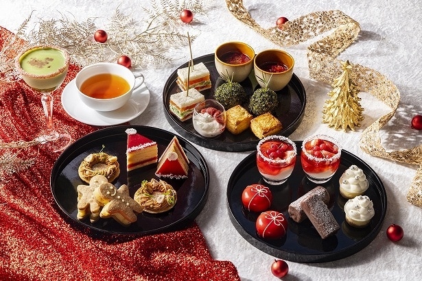 【写真】ホリデーシーズンならではのスイーツが並ぶ