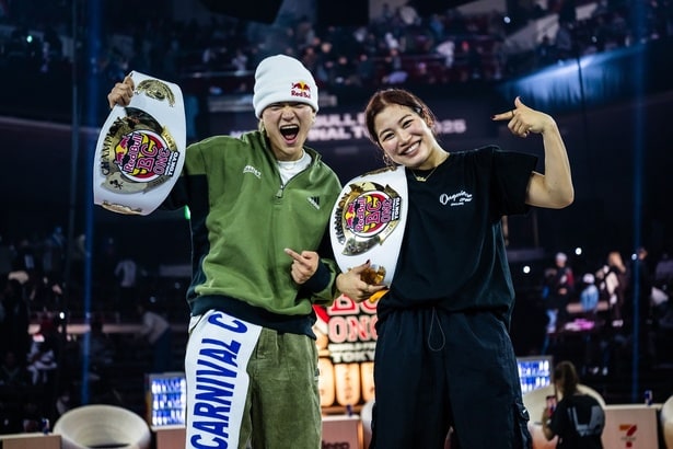【快挙】ブレイキン世界大会「Red Bull BC One」で日本人B-Boy&B-Girlが史上初のW優勝!『スト6』コラボも話題に