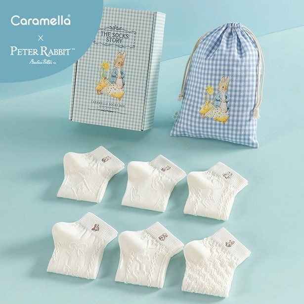 ピーターラビット(TM)×靴下ブランドCaramellaの靴下ギフトセットが冬の特別仕様で登場!クリスマスの贈り物にも最適