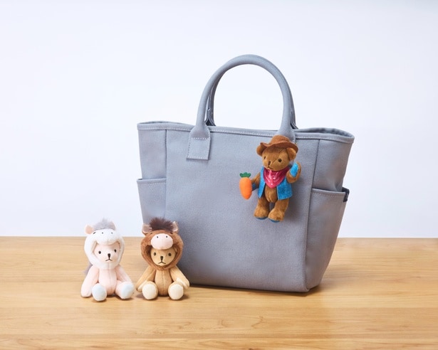 干支ミニテディ(午年)をトートバッグのチャームに!