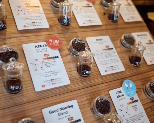 長年コーヒー業界にいる中川さんは、その人脈を駆使し、さまざまな商社から最良の豆を仕入れる