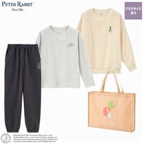 しまむら系列シャンブルから「ピーターラビット(TM)」福袋が3300円で登場！ボアプルオーバーなど冬のリラックスウェア3点セット