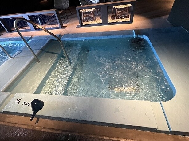 「凪」は約25度設定の水風呂で初心者にも優しい