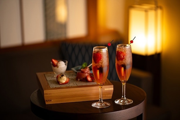 客室での晩酌セット提供イメージ