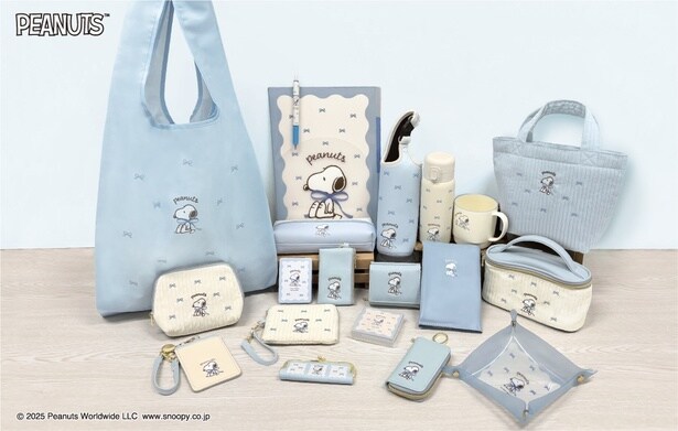 スヌーピーデザインの新シリーズ「Ribbon mood」のグッズがぜんぶかわいい！