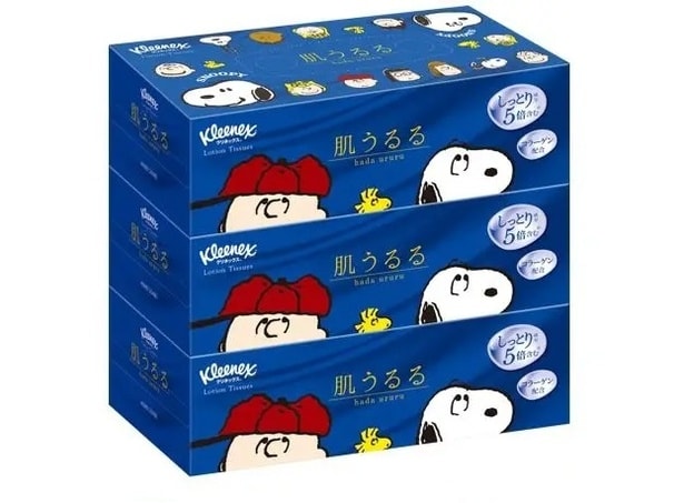 スヌーピーと仲間たちの“顔”がいっぱい！「クリネックス ティシュー 肌うるる」限定パッケージが数量限定で発売中