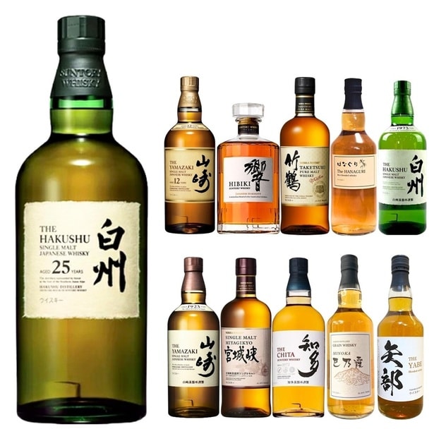 「2026 福袋みくじ」全ラインナップ。白州25年を筆頭に、山崎、響、竹鶴など名だたる銘柄がそろう466口限定