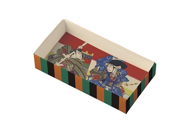 国立劇場所蔵「勧進帳」の錦絵を内側デザインに取り入れている