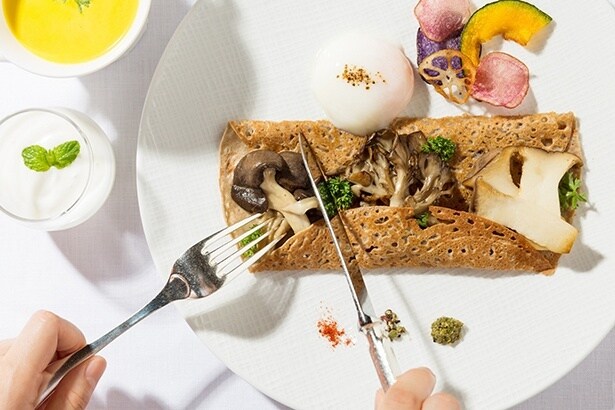 【写真】ブルターニュ風クレープ