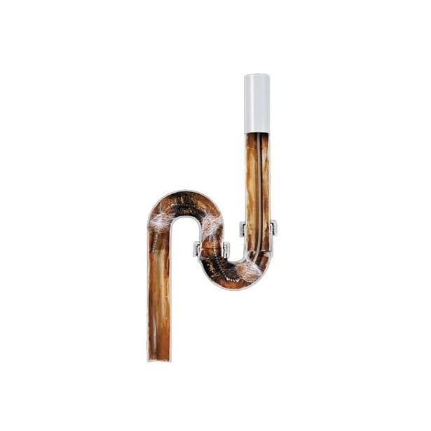 S字の排水管もスムーズに掃除できる