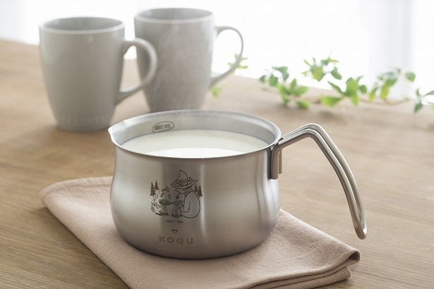 ドリッパーやカップに注ぎやすい「ミルクパン」